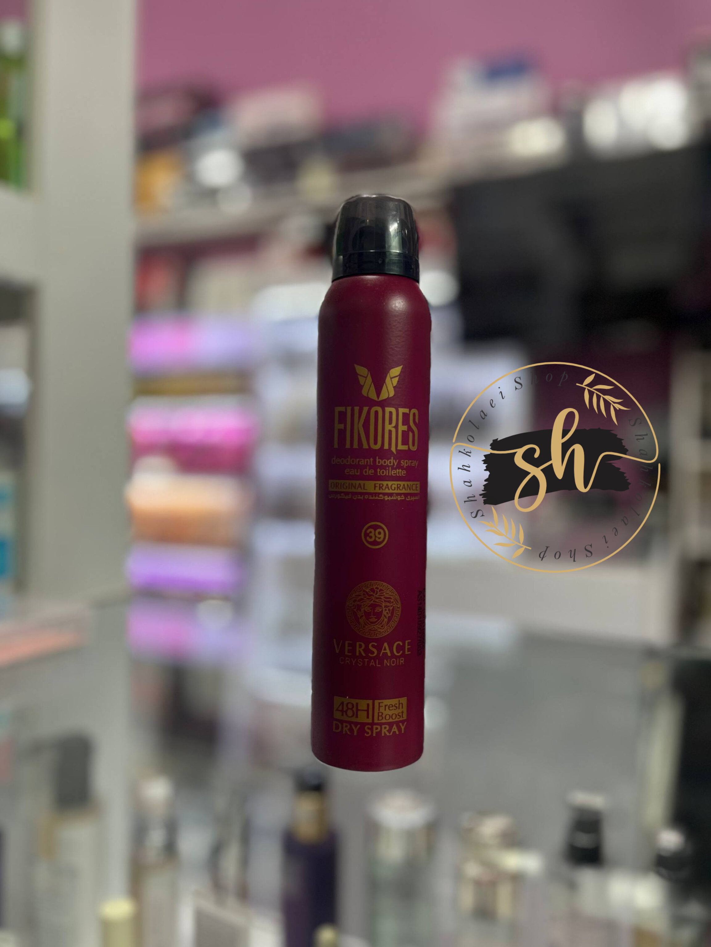 فیکورس اسپری Versace crystal Noir